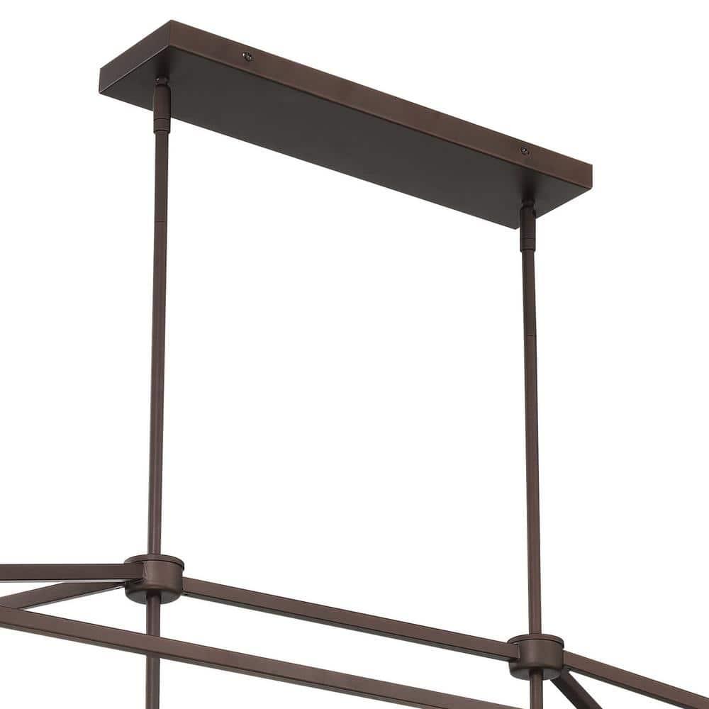 Vanity Art 6 Lights 14.96" Kitchen Living Room Island Linear Pendant Chandelier Modern Hanging Light