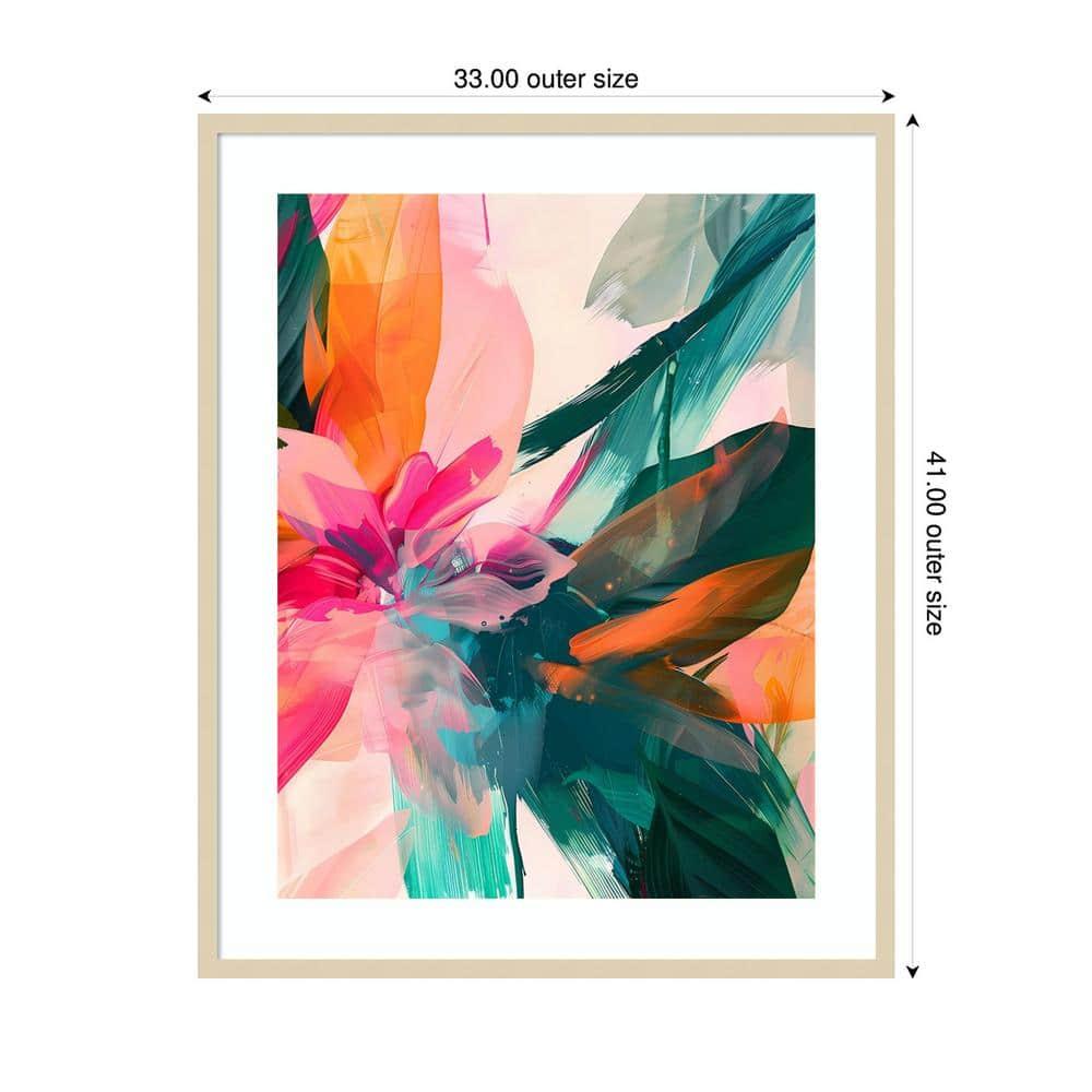 Amanti Art 33"x41" Jumble Jungle by Walker Noble Wood Framed Wall Art Print