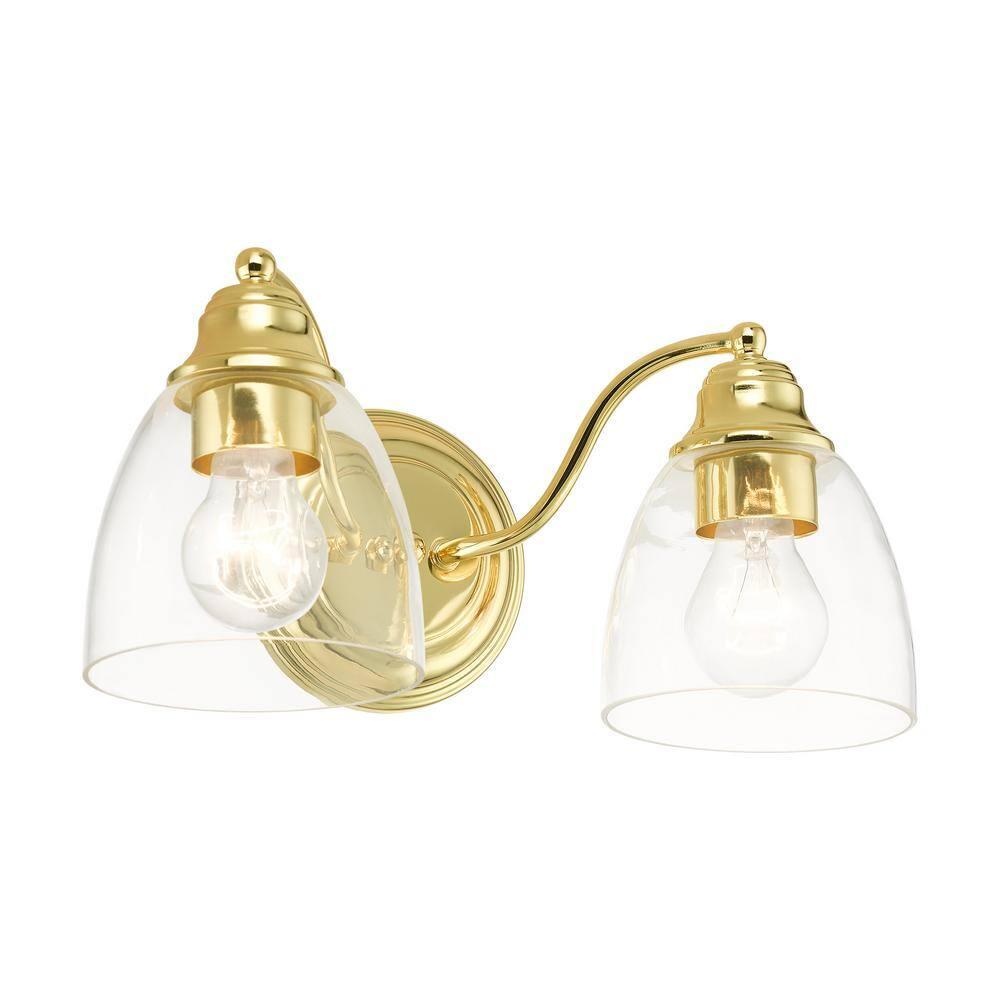 Livex Lighting Montgomery 2 - Light Vanity in  Polished Brass