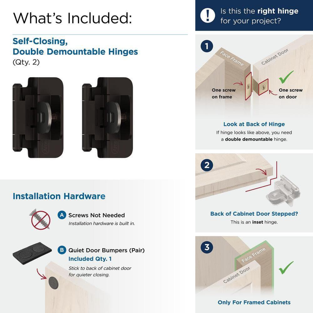 3/8" Demountable Traditional Hinge