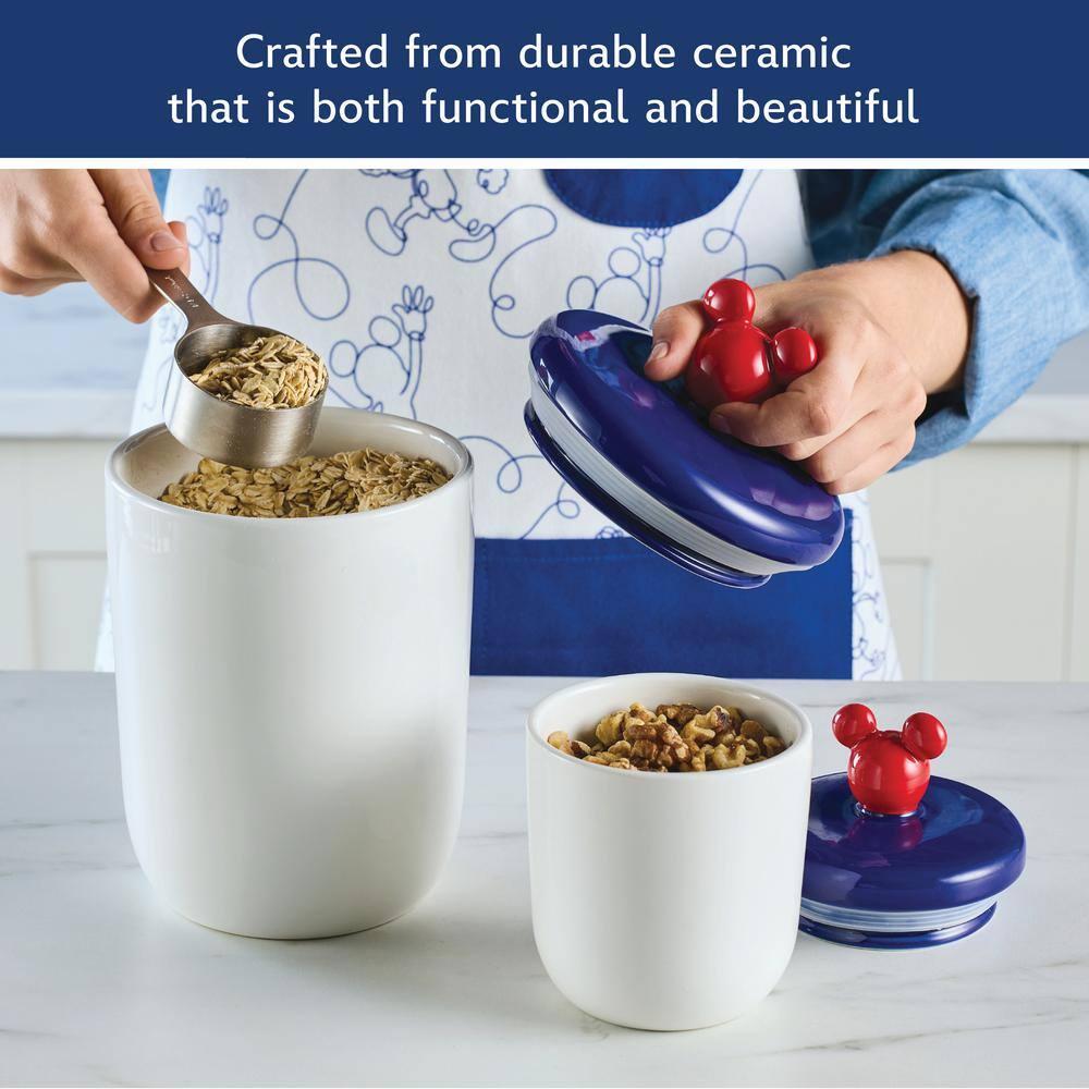 Disney Home Disney Home Bon Voyage Ceramic Food Storage / Cookie Jar Set, 2 Pieces, Mixed Colors