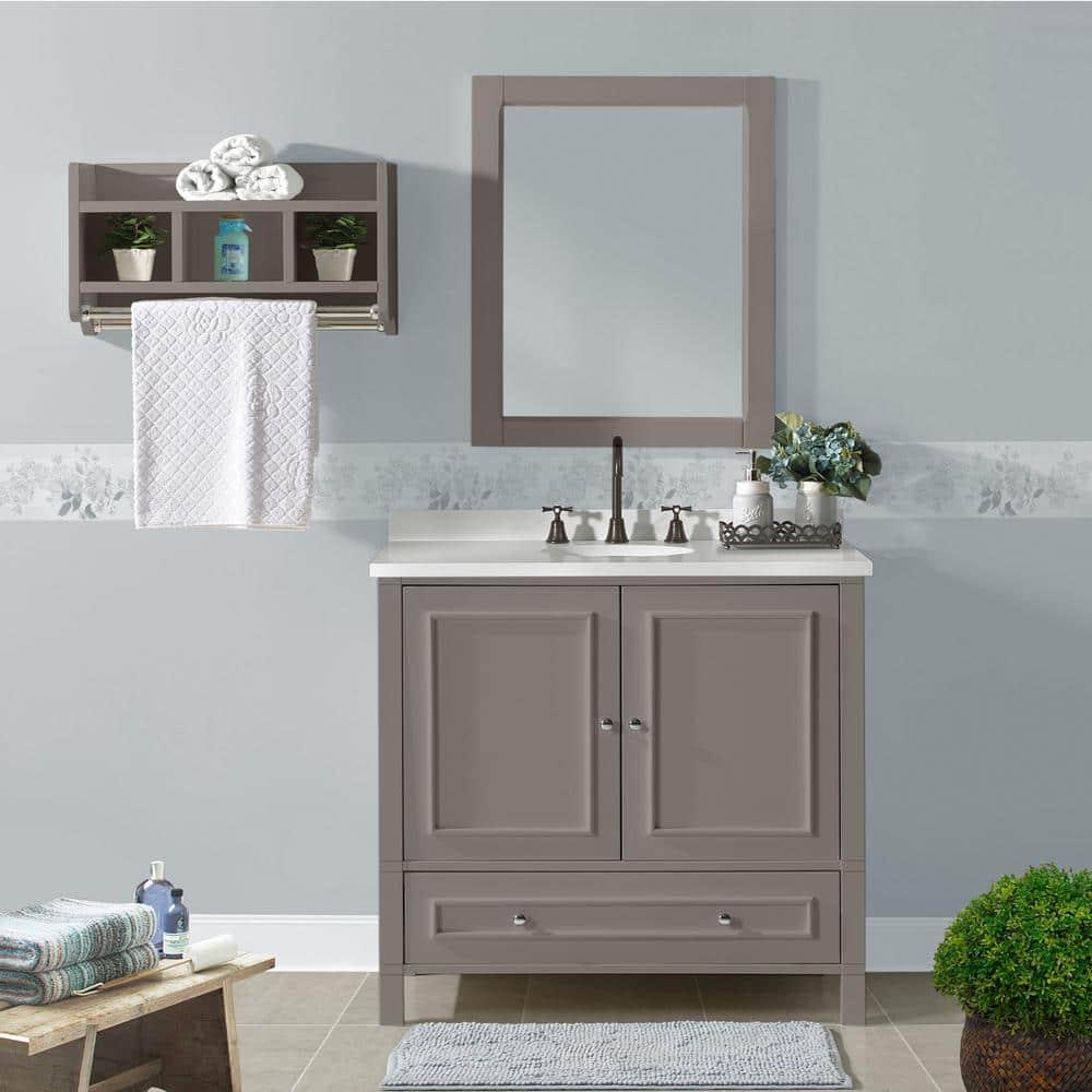 Williamsburg 36"W Transitional Style Vanity Cabinet With Soft Close Doors And Drawers