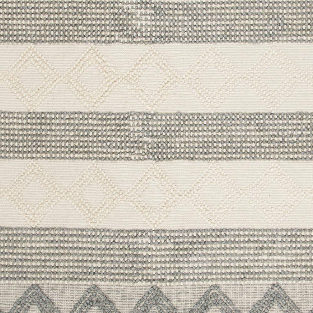 SAFAVIEH Natura Tamsen Geometric Striped Area Rug, Grey/Ivory, 8' x 10'