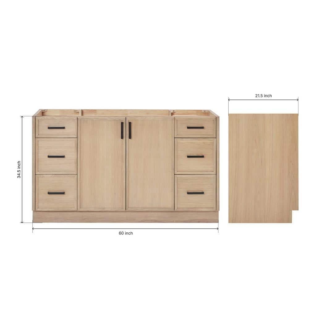 ARIEL Kelley 60 Single Bathroom Vanity Base Only