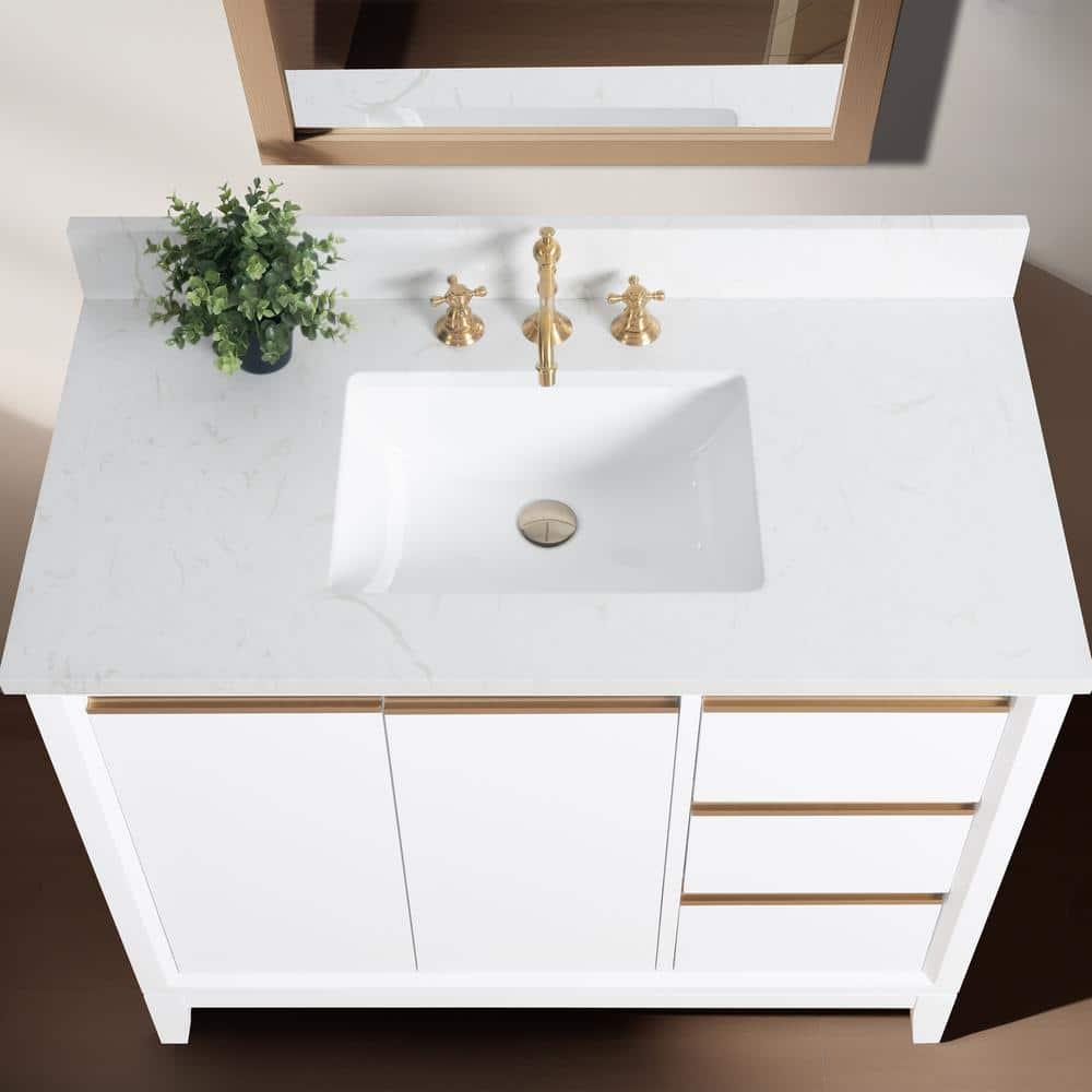 42 Single Bathroom Vanity with Top