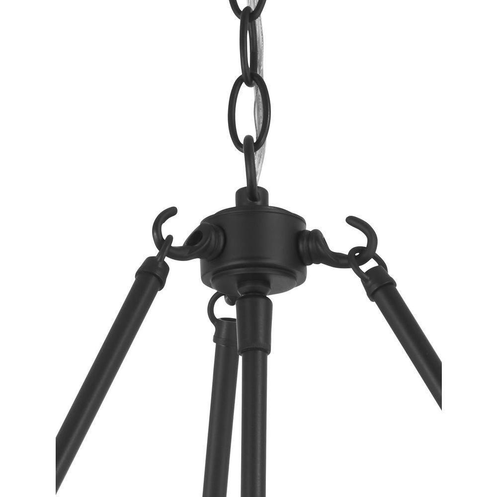 Pendant 3 Light In Transitional Style 18.5 Inches Tall By 19 Inches Wide-Coal Finish    -Traditional Installation Minka Lavery 4173-66A