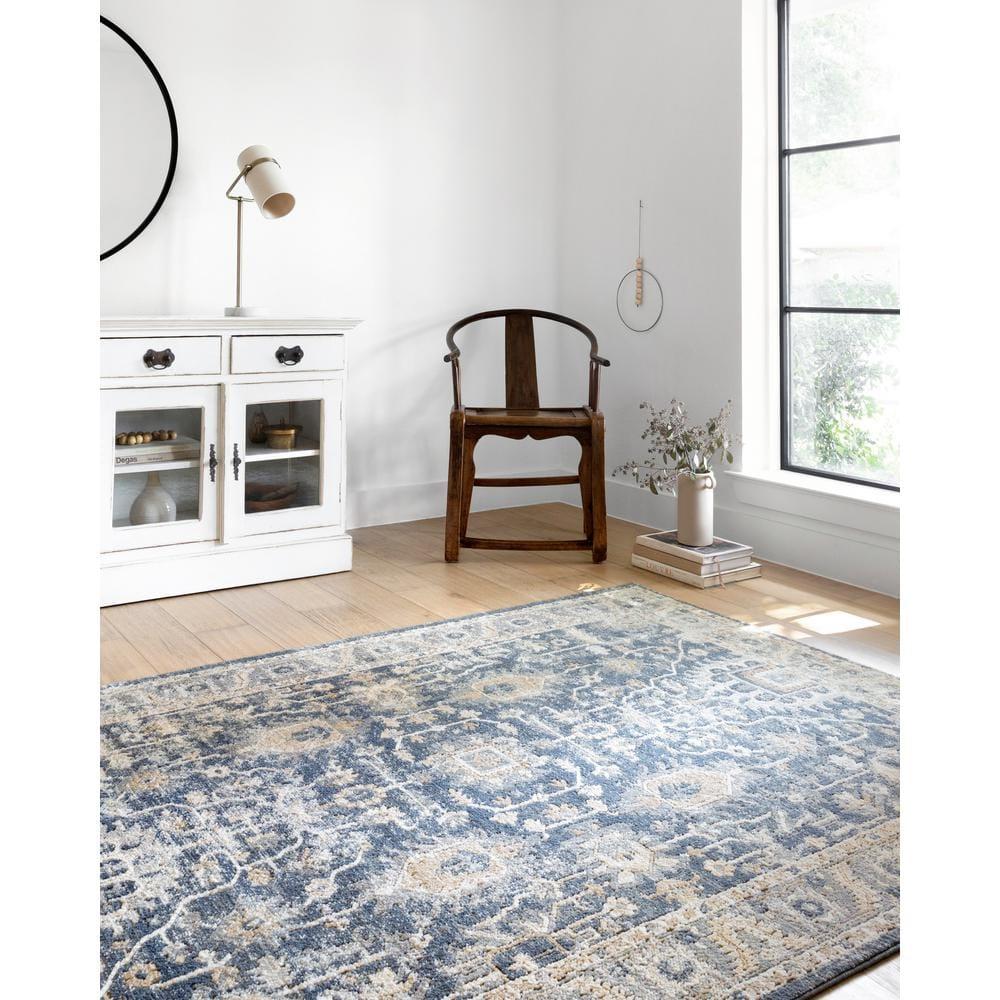 Loloi Teagan Denim / Pebble 7'-11" x 10'-6" Area Rug