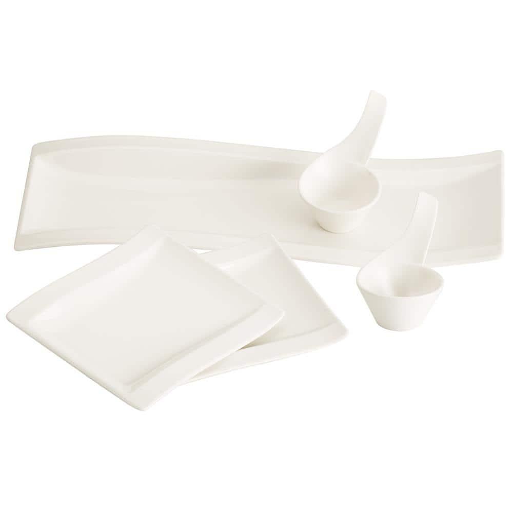 Villeroy & Boch Villeroy & Boch New Wave 5 Piece Antipasti Divided Serving Dish Set