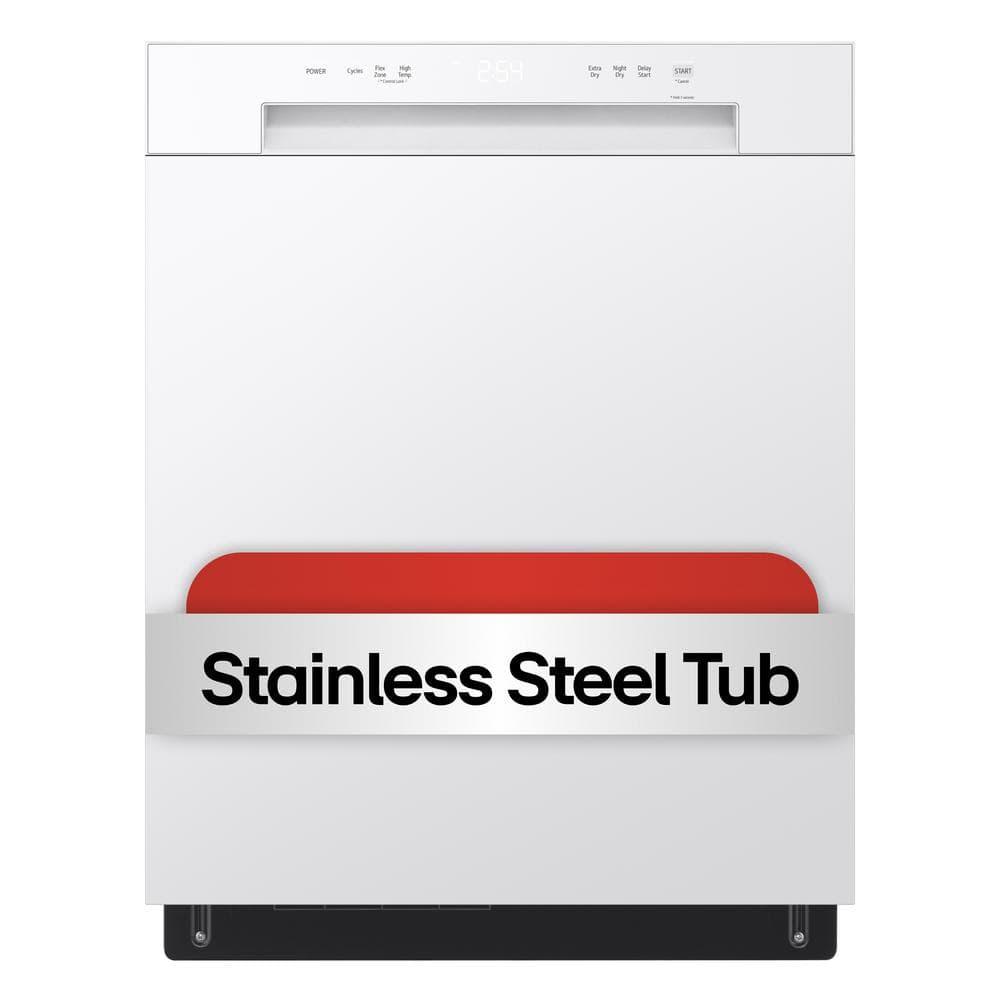 Front Control Dishwasher with LoDecibel Operation and Dynamic Dry
