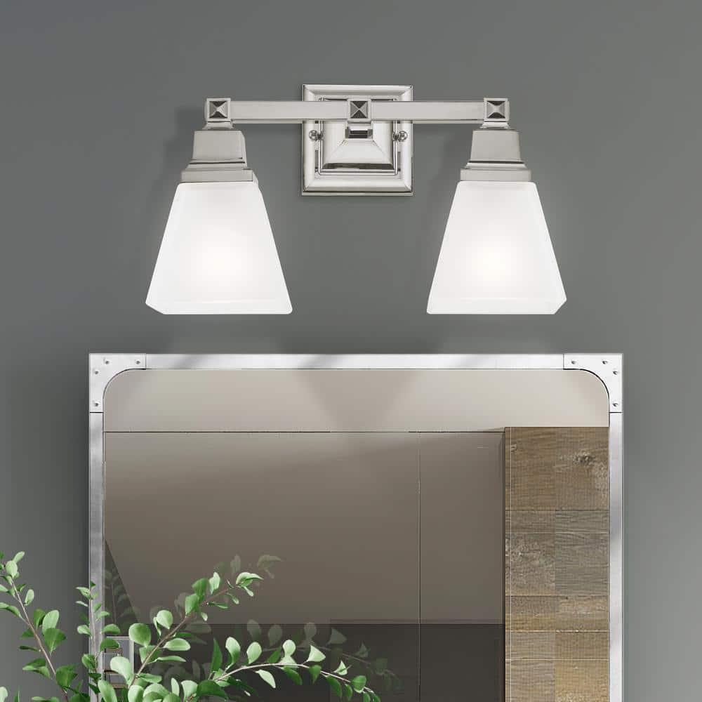 Livex Lighting Mission 2 - Light Vanity in  Polished Nickel