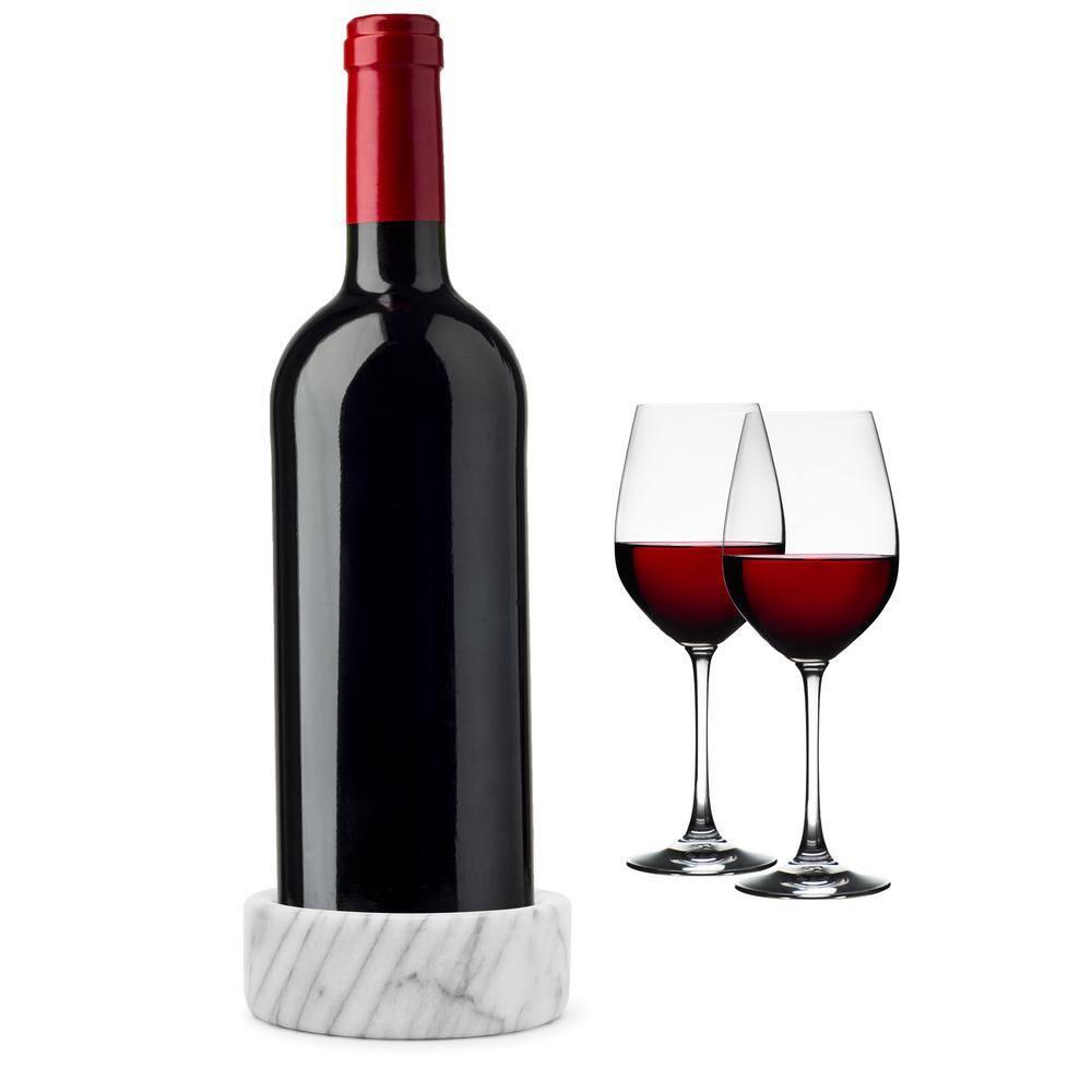 Fox Run Marble Wine Stand, White
