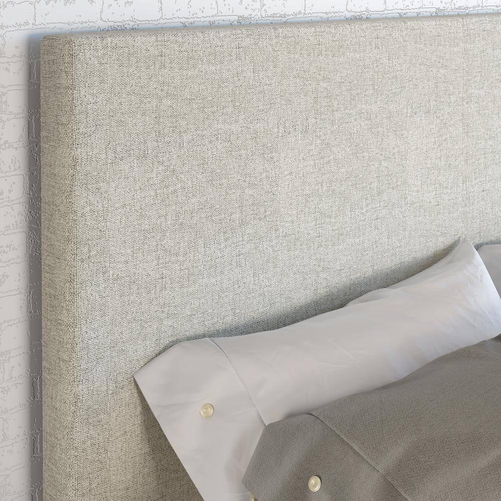 Boyd Sleep Boyd Sleep Milan Linen Fabric Upholstered Platform Bed Frame w/Adjustable Height Headboard, Strong Wood Slat Support, Box Spring/Foundation Required, Easy Effortless Assembly