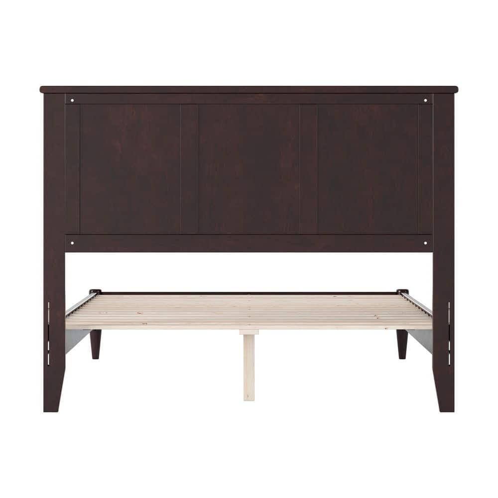 AFI Charlotte Full Solid Wood Low Profile Platform Bed, Espresso