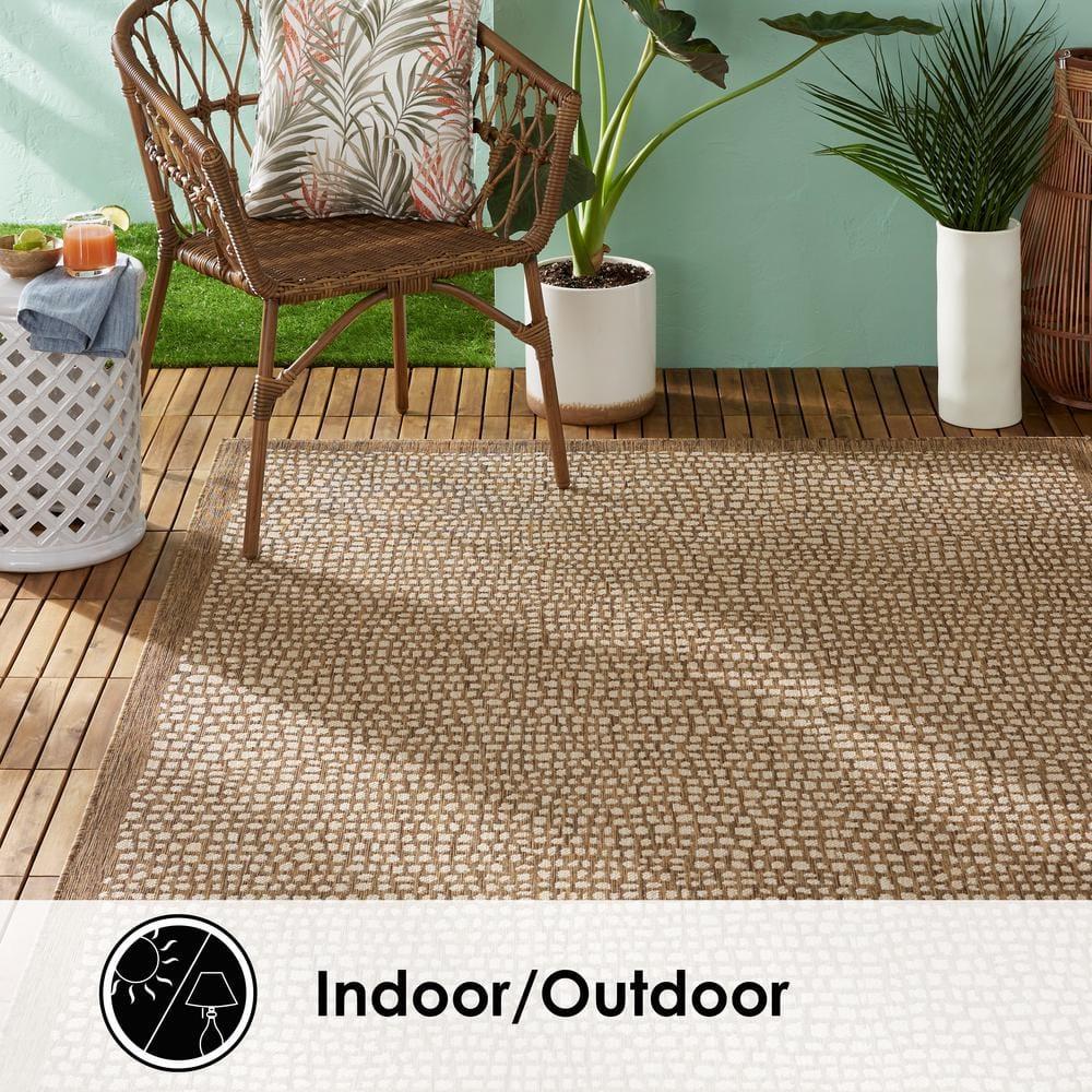 TOMMY BAHAMA Marlin Transitional Indoor/Outdoor Area Rug, Brown