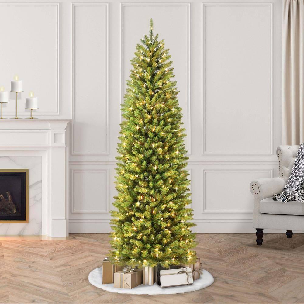 9 ft. Pre-lit Fraser Fir Pencil Artificial Christmas Tree 550 UL listed Clear Lights