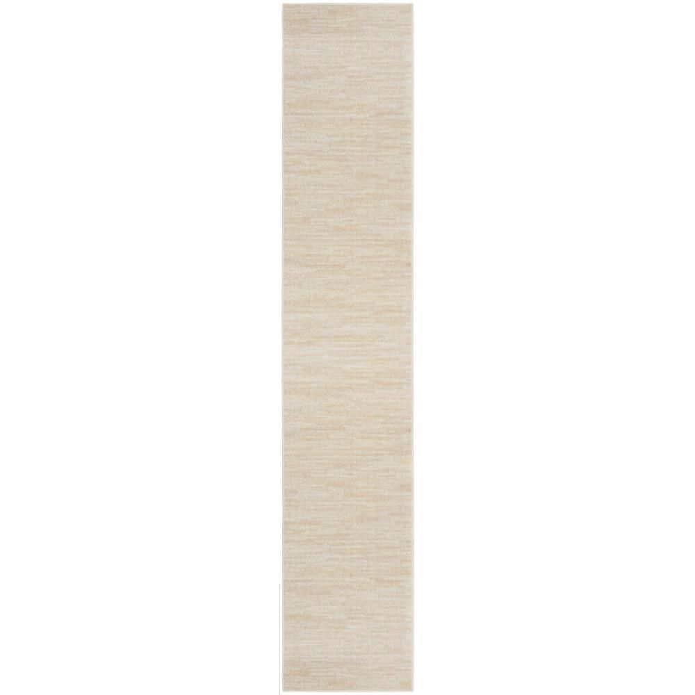 Nourison Essentials Easy Care Indoor Outdoor Area Rug - Ivory Beige 2'2" x 12'