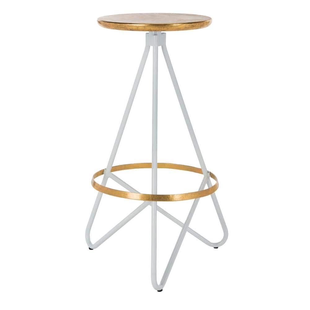 Galexia Bar Stool - BST3200 - Gold/White - Safavieh