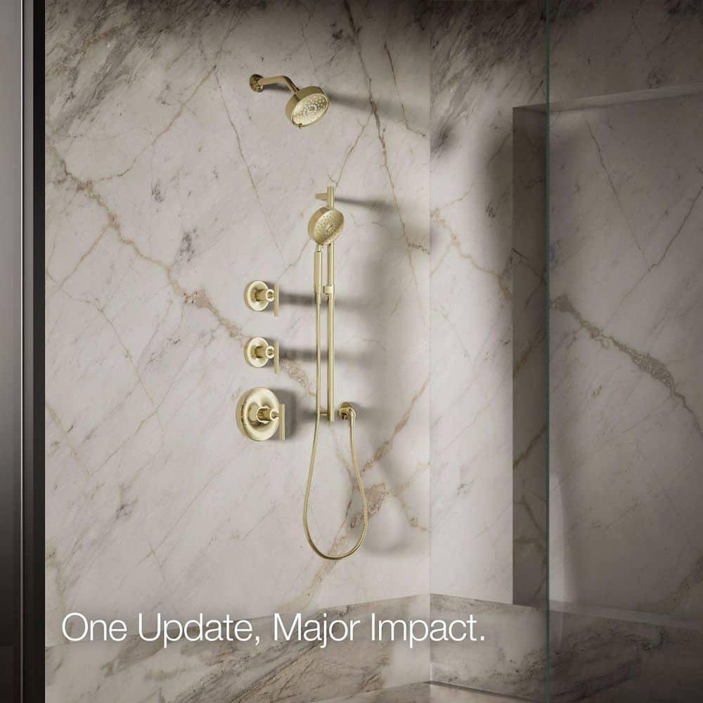 Kohler Purist® 1.75 Gpm Multifunction Wall Mount Showerhead, Three Spray Settings, 5.5" High Pressure Spray Head