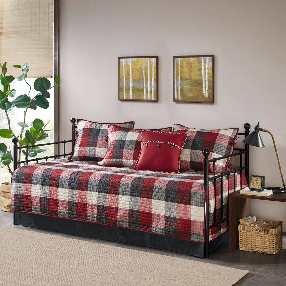 Madison Park Ridge 3 Piece Reversible Plaid Daybed Cover Set