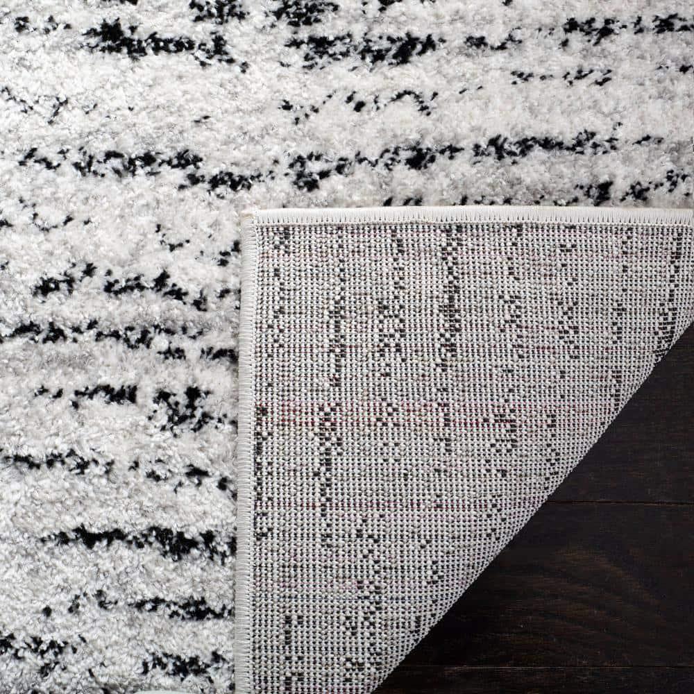 SAFAVIEH Adirondack Linnette Abstract Area Rug, Ivory/Silver, 4' x 4' Square