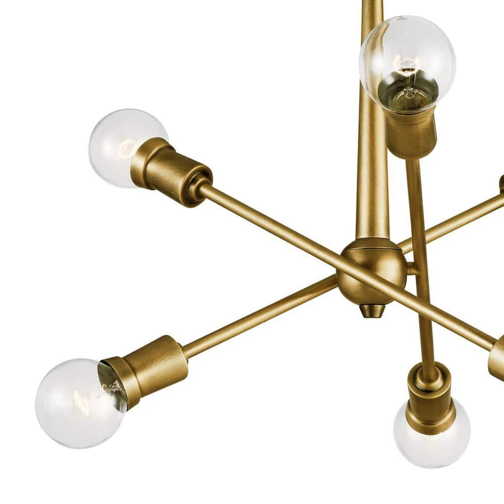 Kichler Lighting Armstrong 6 - Light Chandelier in  Natural Brass