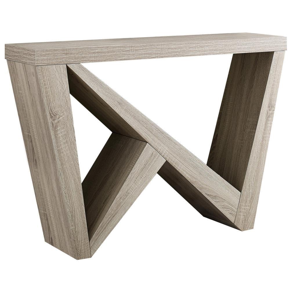 Monarch Specialties Accent Table Console Entryway Narrow Sofa Living Room Bedroom Brown Laminate Contemporary Modern