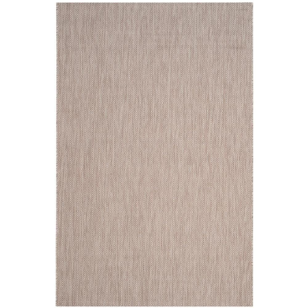 Courtyard CY8520 Power Loomed Indoor and Outdoor Area Rug - Beige/Beige - 5'3"x7'7" - Safavieh
