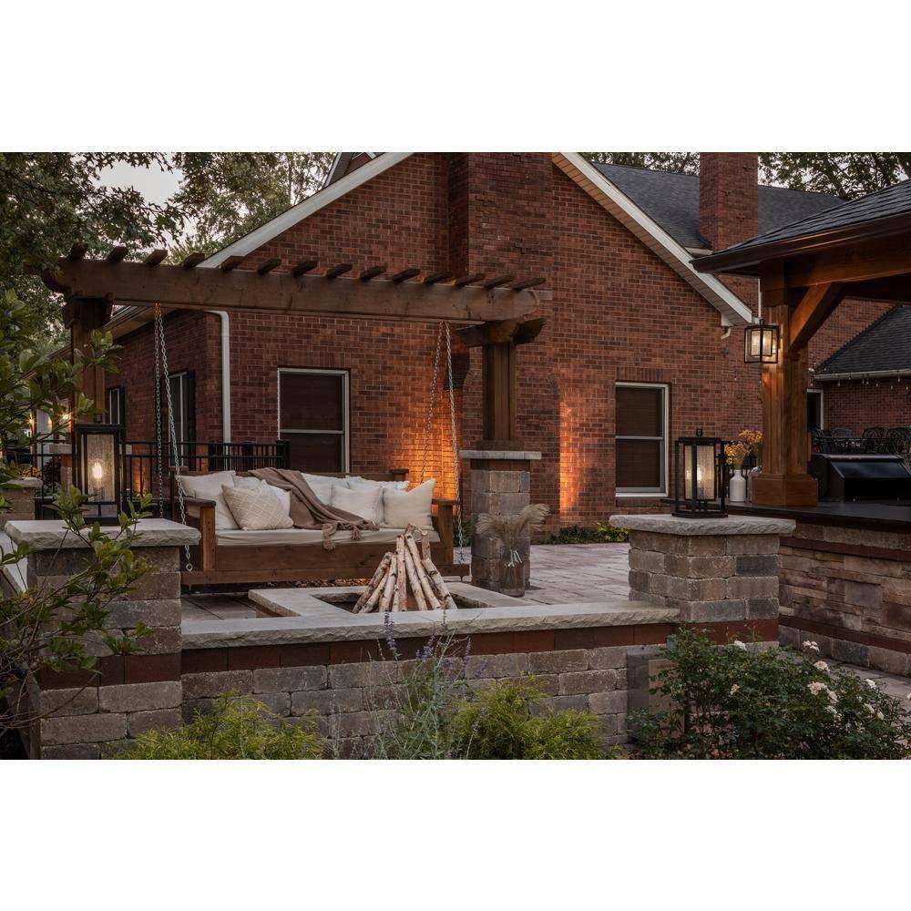 Republic Seeded Glass Outdoor Wall Mount Lantern