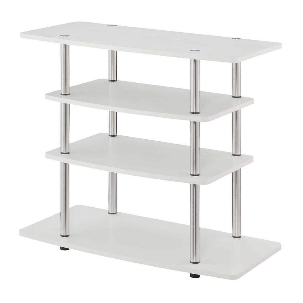 Convenience Concepts Designs2Go No Tools Highboy TV Stand, White