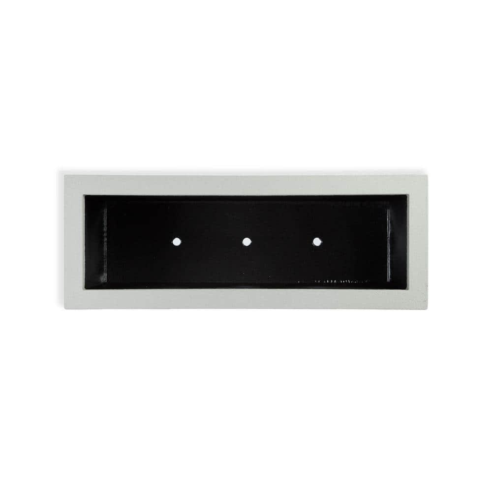 Milan Tall 46 in. x 17 in. Concrete Gray Composite Trough