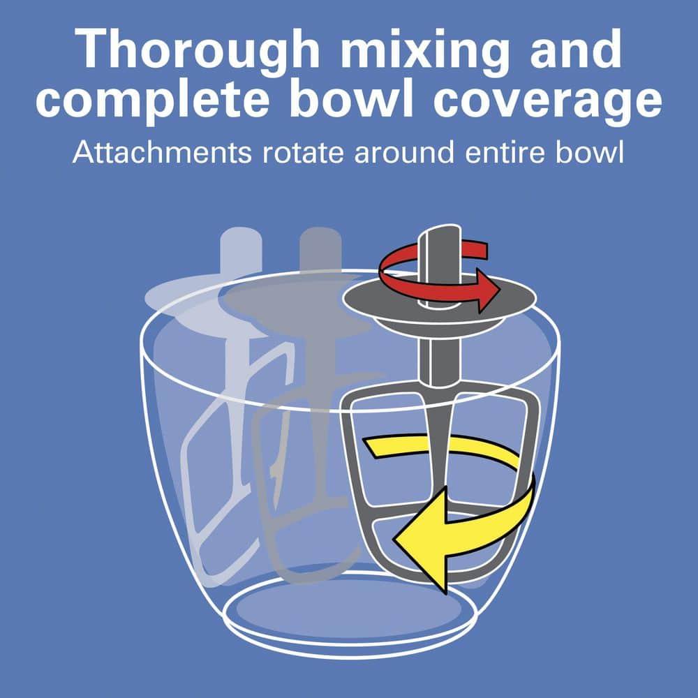 Hamilton Beach® 7-Speed 4-Quart Electric Stand Mixer with Splash Guard, Dough Hook, Flat Beater, and Whisk Attachments