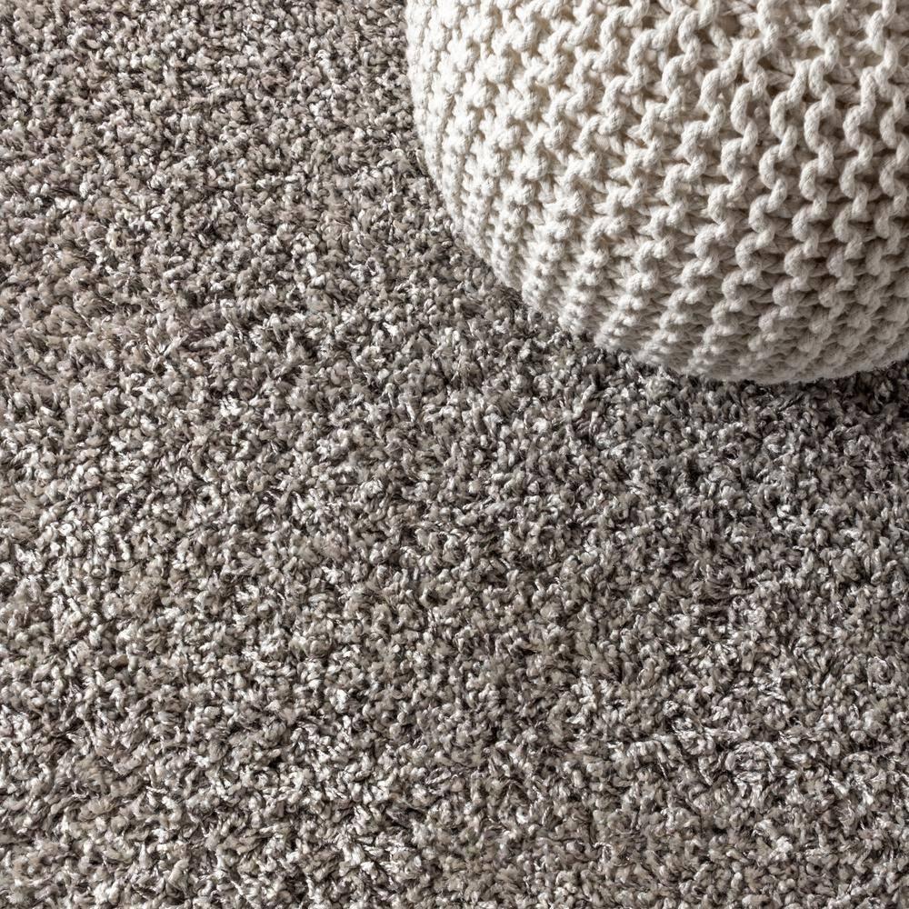 3'x5' Mercer Shag Plush Tassel Area Rug, Grey - JONATHAN Y