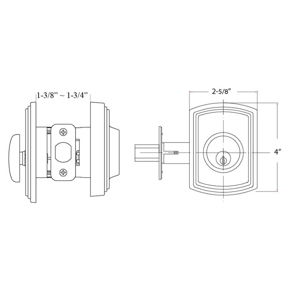 Italian Electronic Single Cylinder Deadbolt