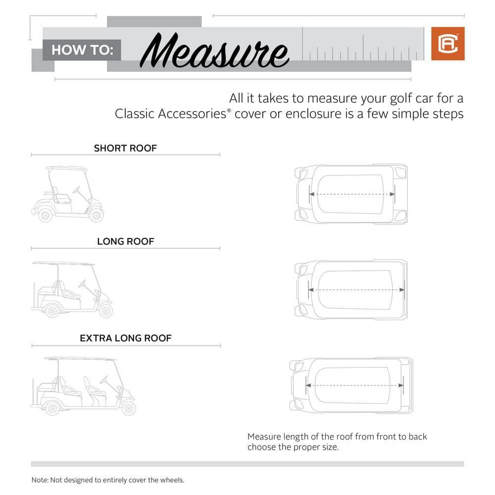 Classic Accessories Fairway Elastic Mildew Resistant Golf Cart Cover By Classic Accessories