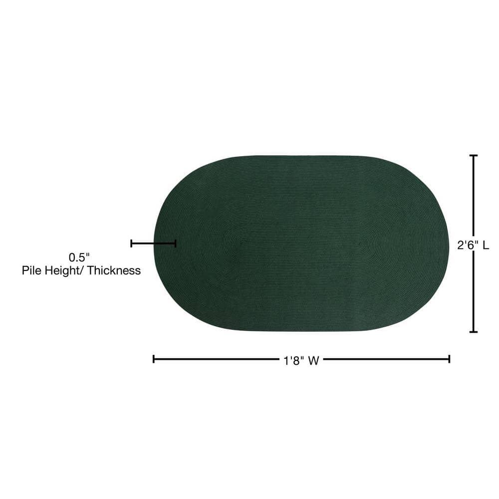 Alpine Collection 100% Polypropylene Reversible Indoor Area Oval Utility Rug - Better Trends