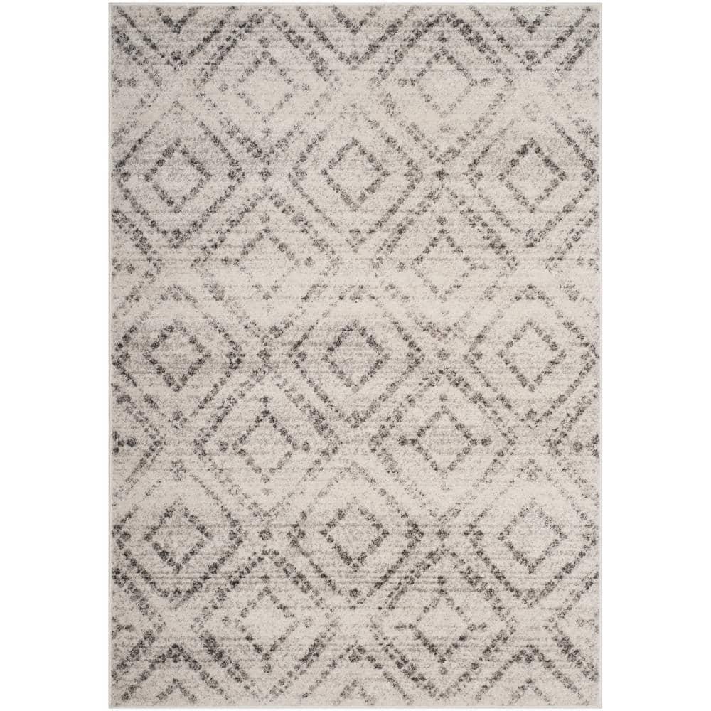 Adirondack ADR131 Machine Made Indoor Area Rug - Light Grey/Grey - 6'x9' - Safavieh