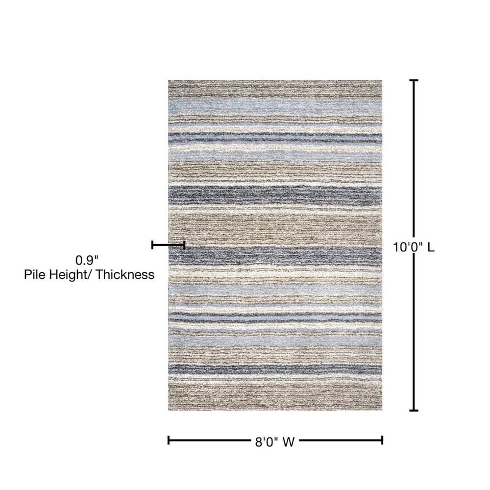 8'x10' Drey Ombre Shag Area Rug Denim - nuLOOM