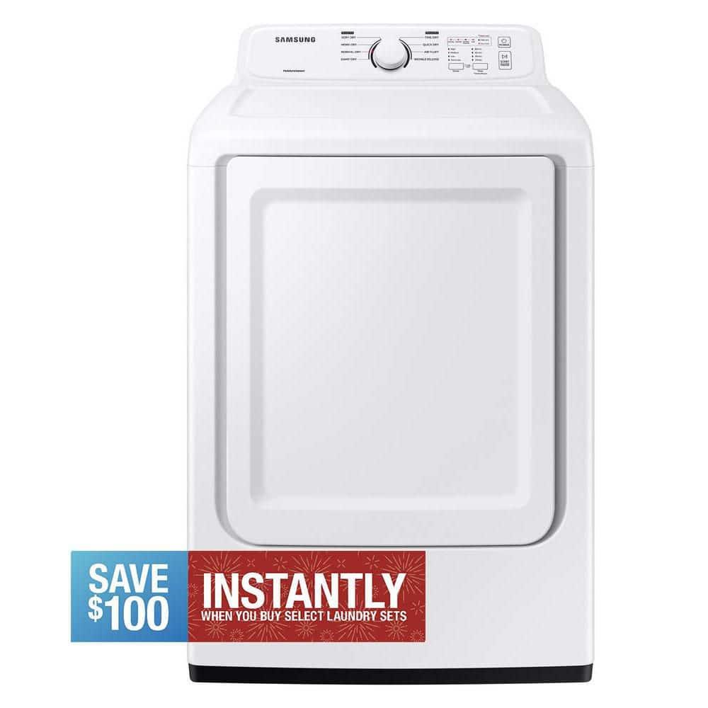7.2 cu. ft. Electric Dryer with Sensor Dry and 8 Drying Cycles