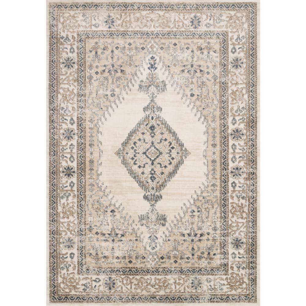 Loloi Teagan Oatmeal / Ivory 11'-6" x 15' Area Rug