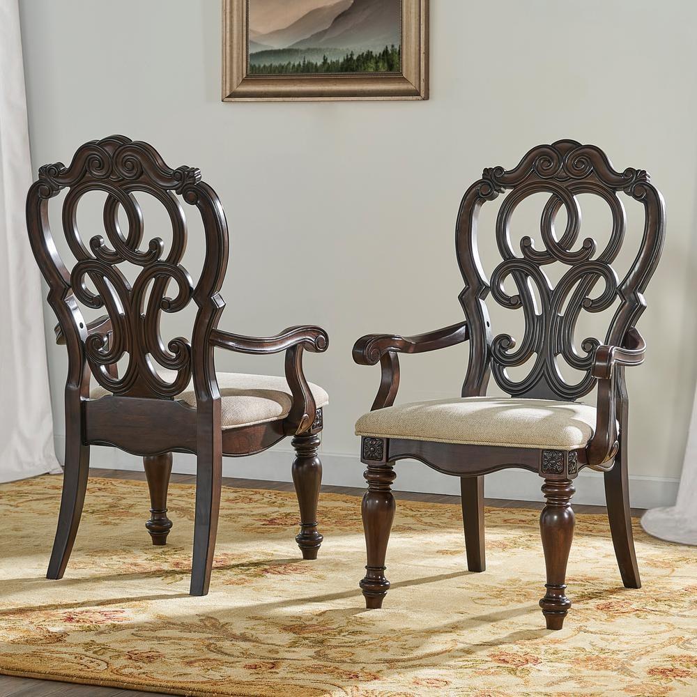 Steve Silver Royale Pecan Brown Side Chair