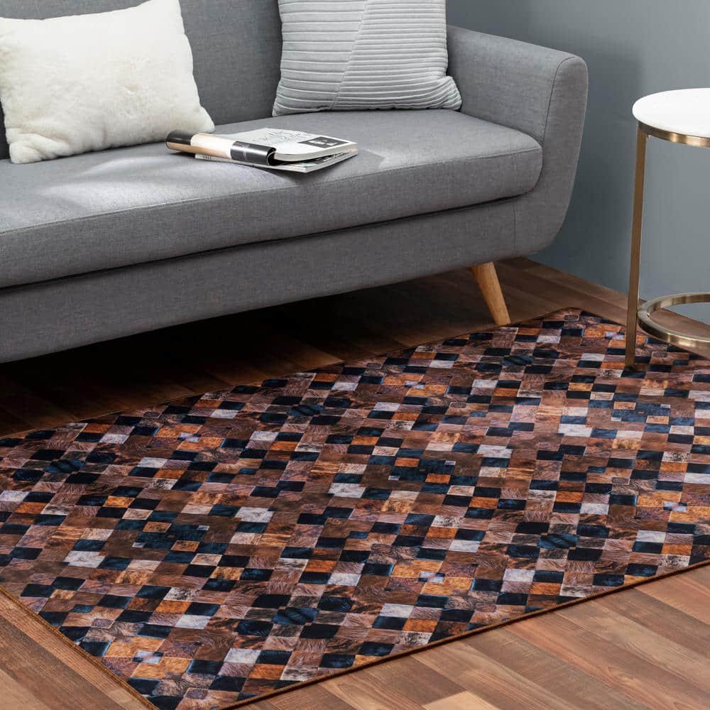 Heirloom Frescoes Black Area Rug