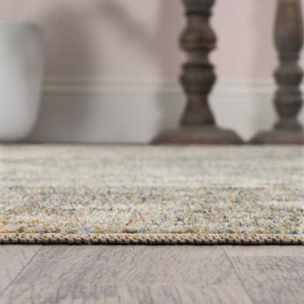 JONATHAN Y Pavel Distressed Medallion Low-Pile Machine-Washable Blue/Cream 3 ft. x 5 ft. Area Rug