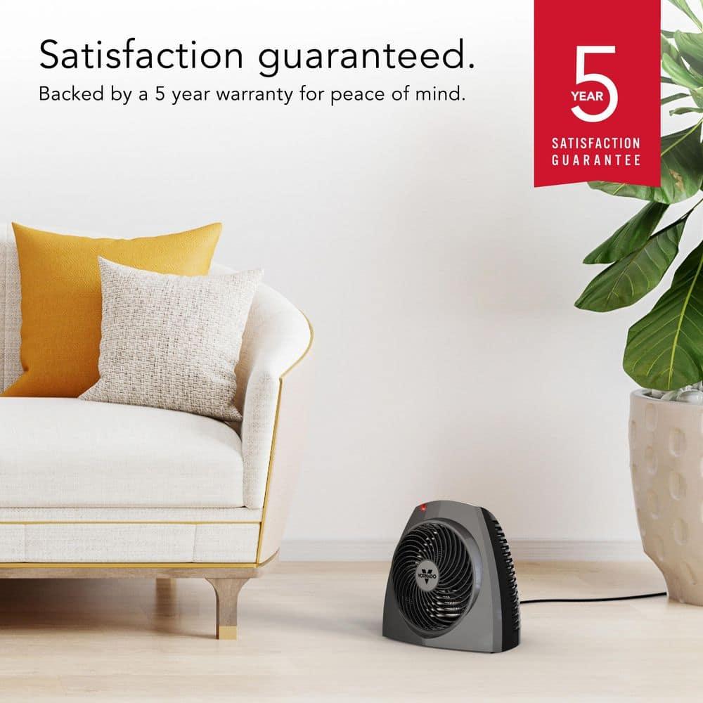 VH200 1500-Watt Electric Portable Space Heater, Whole Room Vortex Heat Circulation, Charcoal
