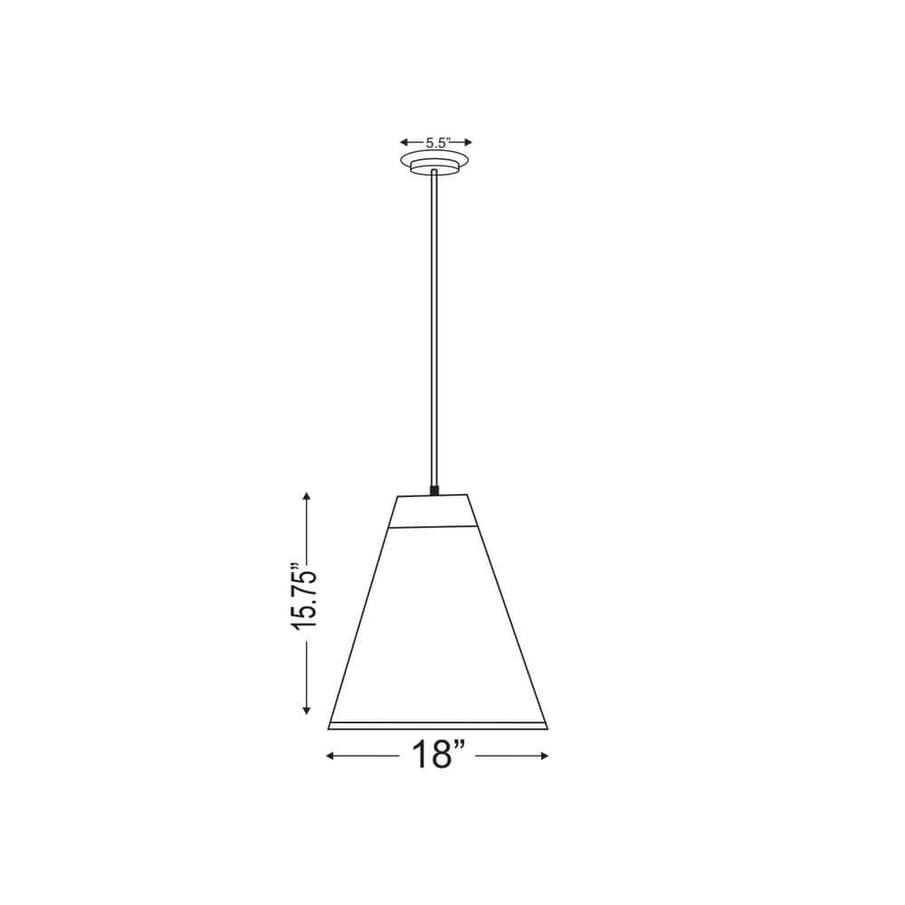 Z-Lite Eaton 1 - Light Pendant in  Matte Black