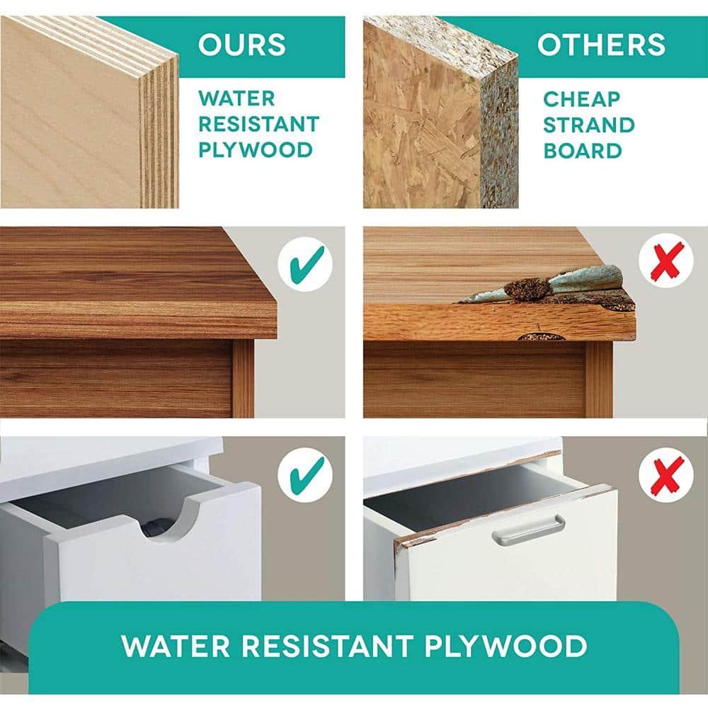 Fine Fixtures Wilmington 24 Inch Bathroom Vanity With Sink - Fully Assembled Bathroom Sink Cabinet, Bathroom Vanities, White Bathroom Vanity, Small Bathroom Sink Cabinet, 24 Bathroom Vanity With Sink