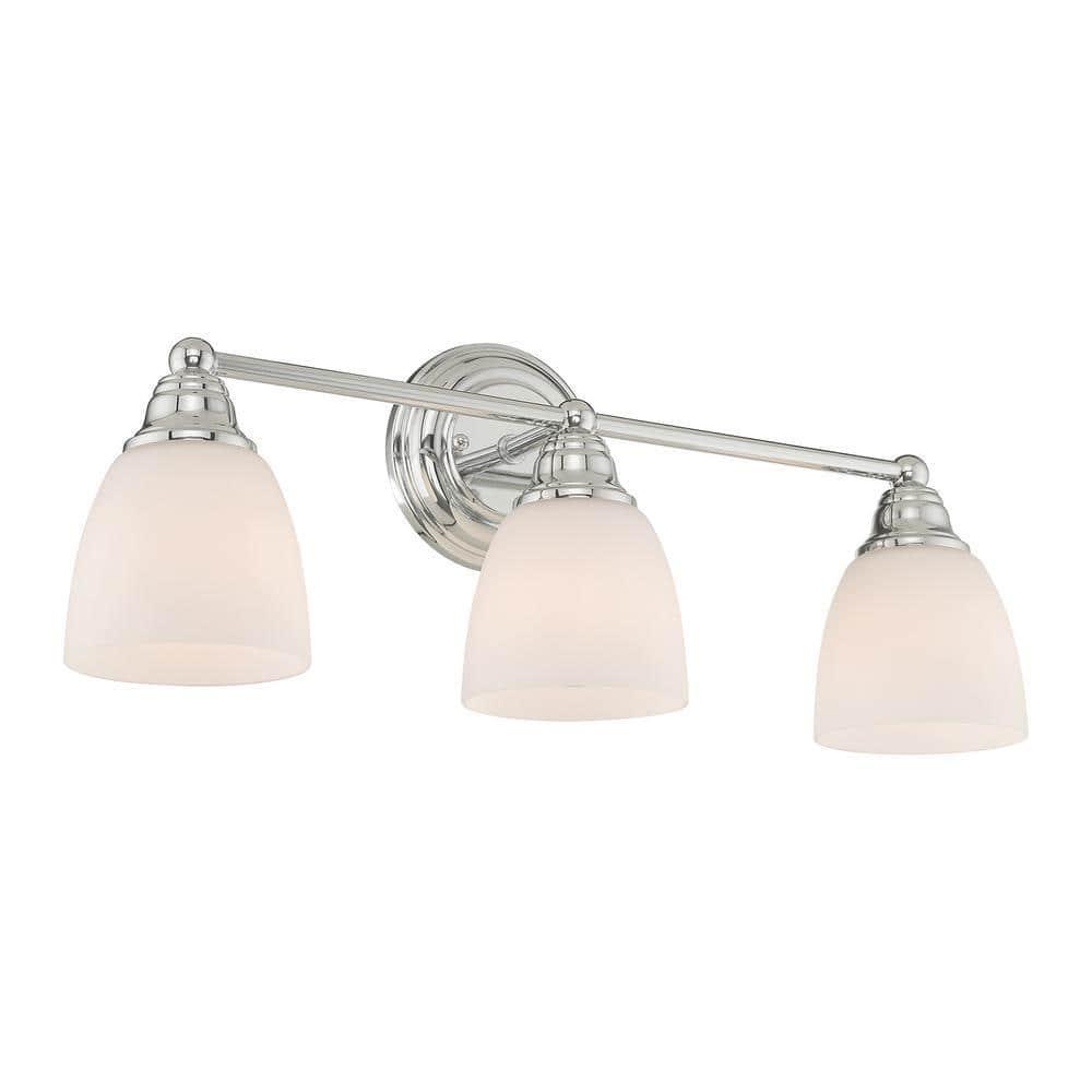 Livex Lighting Somerville 3 - Light Vanity in  Polished Chrome