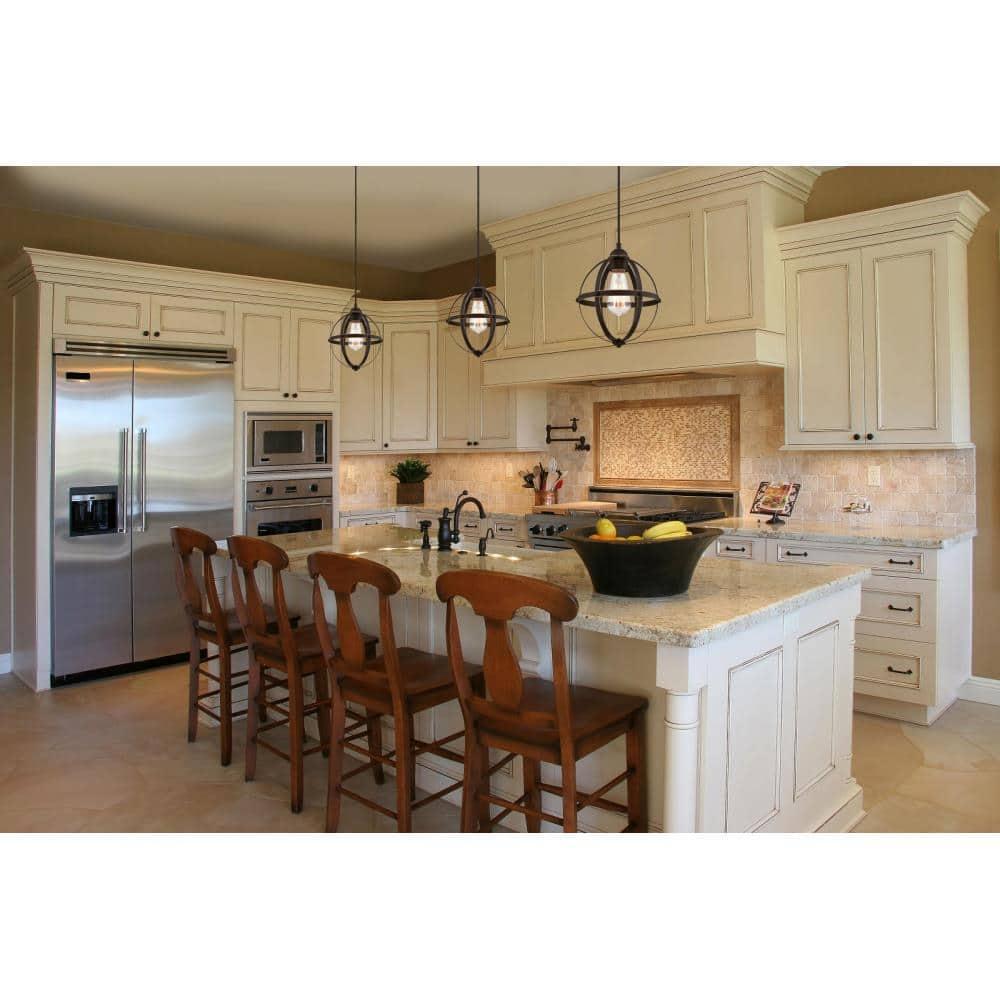 Westinghouse Lighting  Stella Mira One-Light Indoor Mini Pendant - 1-Light Oil Rubbed Bronze With Highlights
