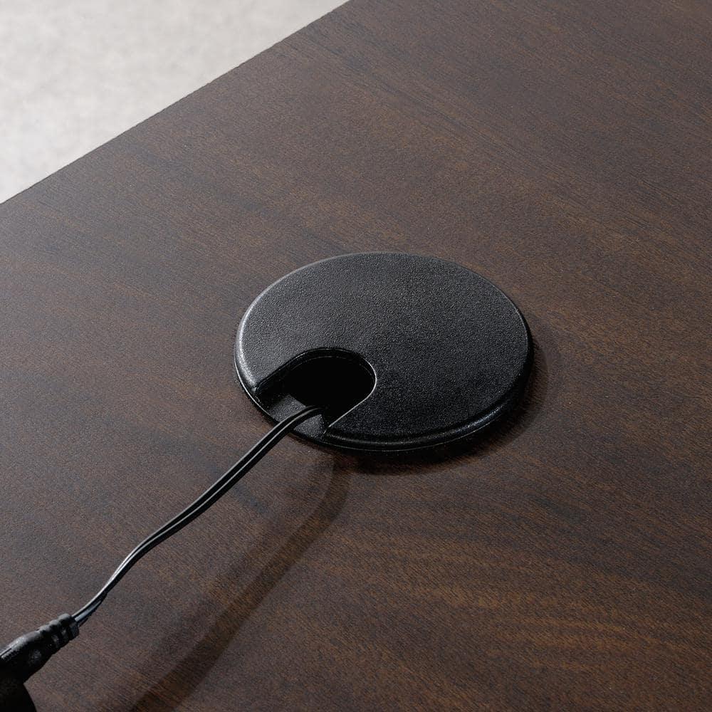 Sauder Palo Alto 60" Engineered Wood L-Shaped Computer Desk in Spiced Mahogany