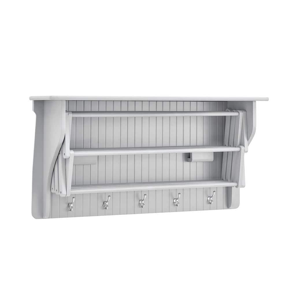 Latitude Run® Collapsible Accordion Wall Mounted Drying Rack