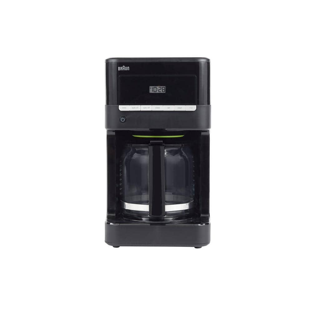 Braun KF7000BK Braun BrewSense 12-Cup Drip Coffee Maker with Brew Strength Selector and Glass Carafe